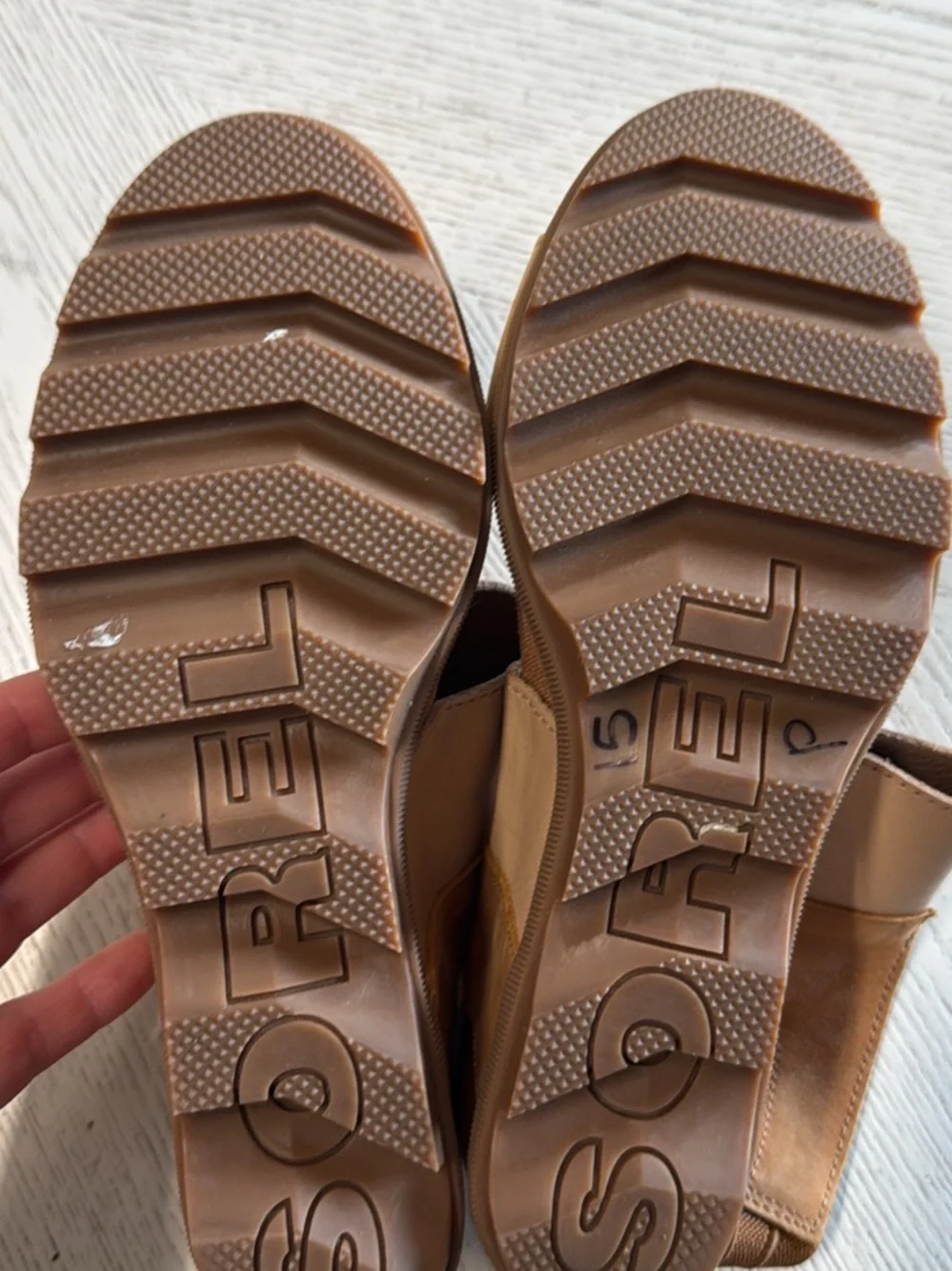 Sorel Women's Joanie II Slingback Wedge- Camel Brown size 11